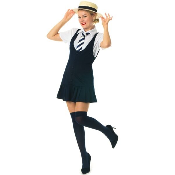 Ladies Sexy School Girl Fancy Dress Costume St Trinian's Uniform Adult Uniform - Image 4