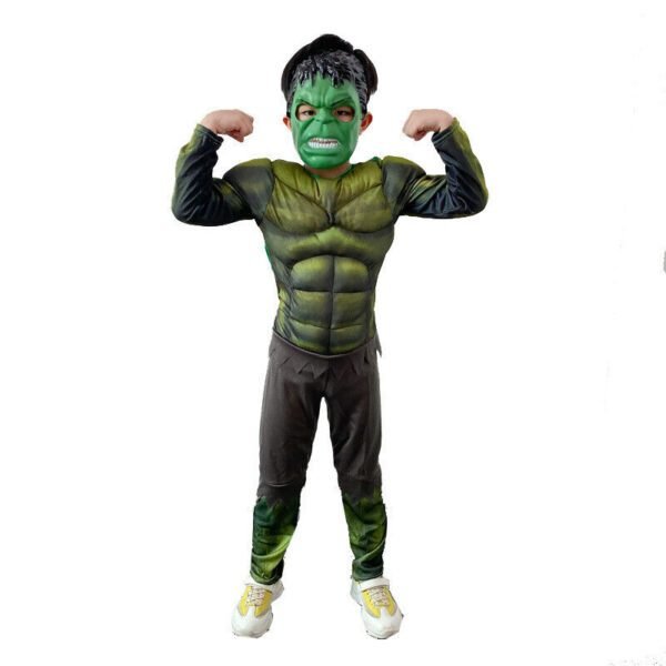Boy's Age 2-8 Deluxe Incredible Hulk Fancy Marvel Avengers Costume - Image 2